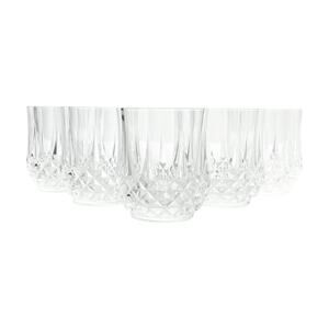 Cristal D’Arques “Longchamp” 5 Crystal Double Old Fashioned Glasses 3 3/4” 10oz